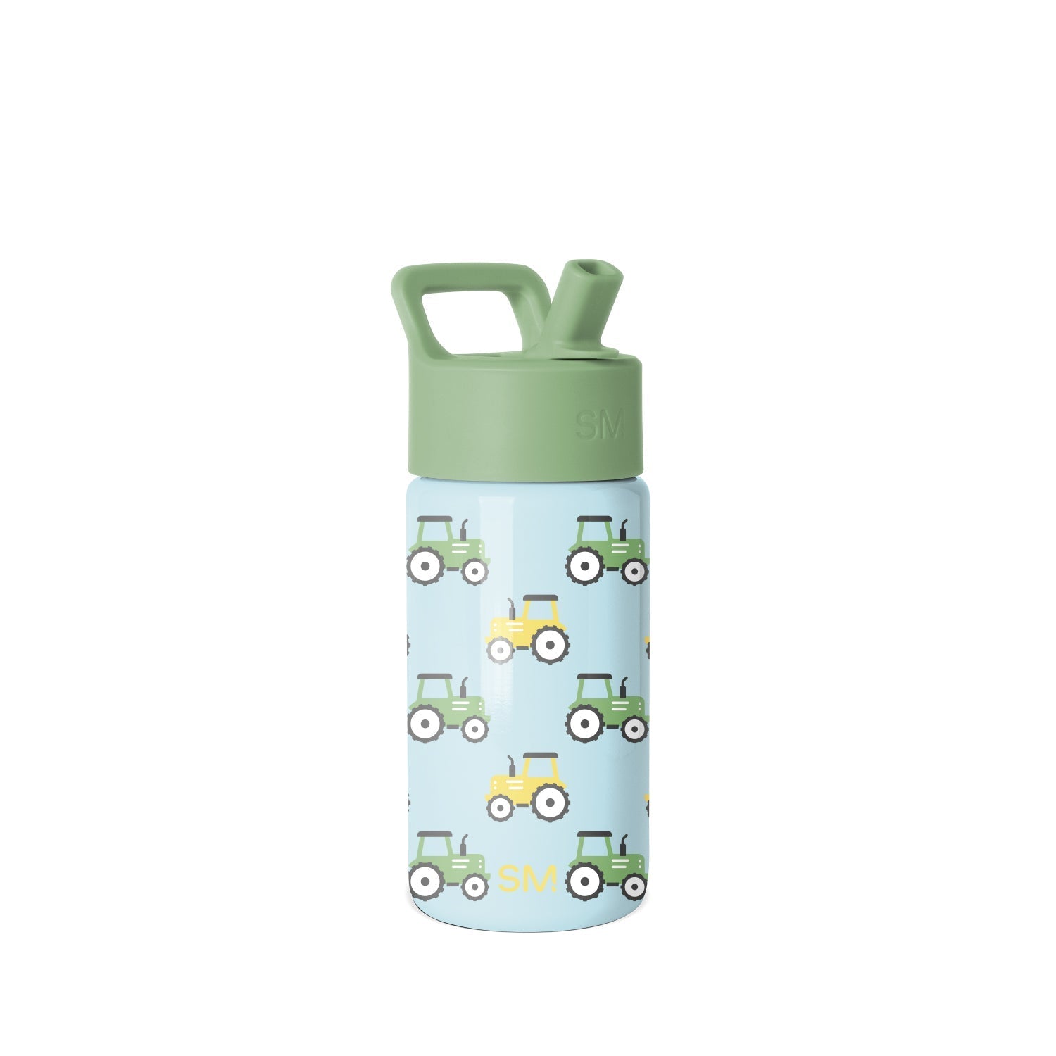 Summit Kids Water Bottle with Straw Lid - Tractor Fun