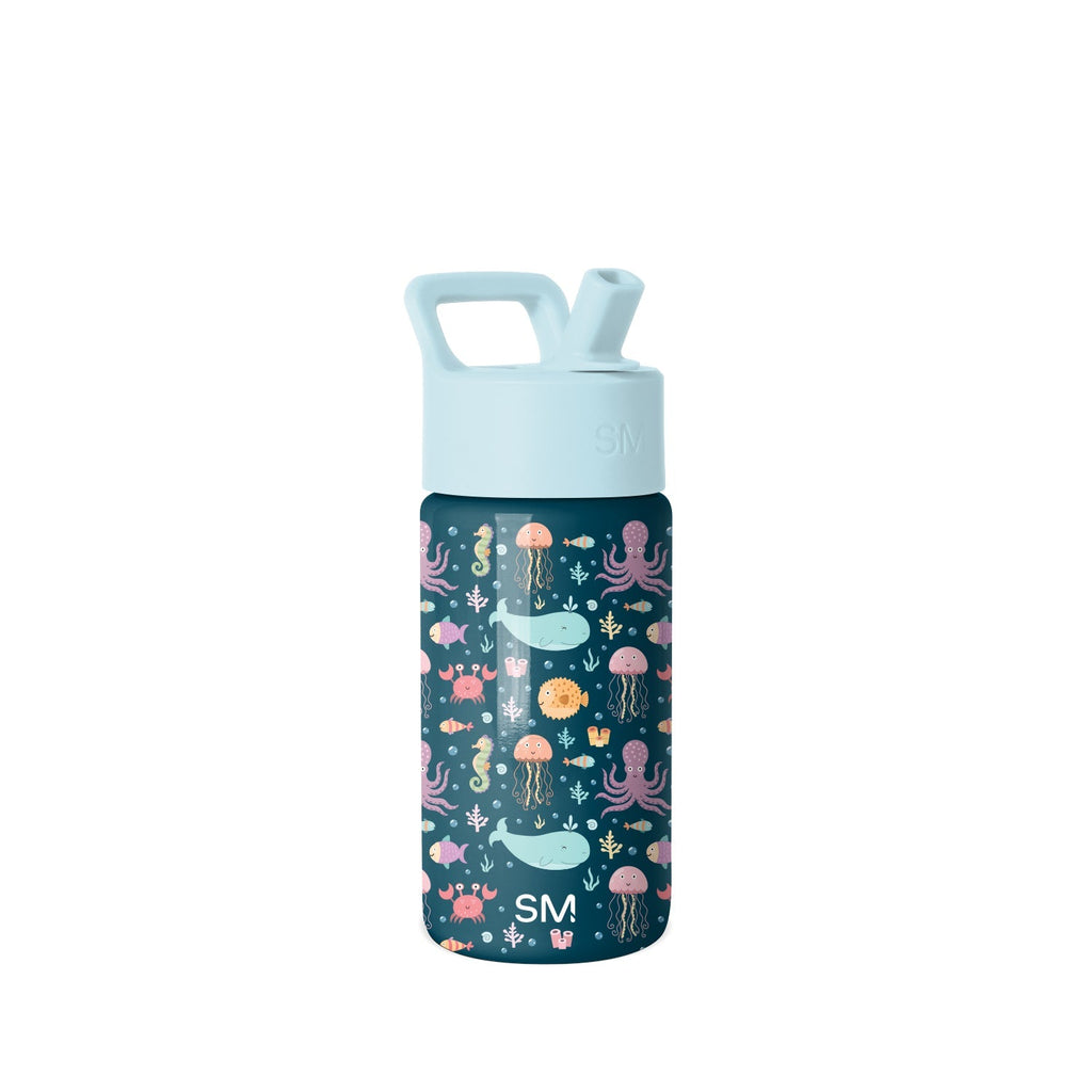 Summit Kids Water Bottle with Straw Lid - Under the Sea