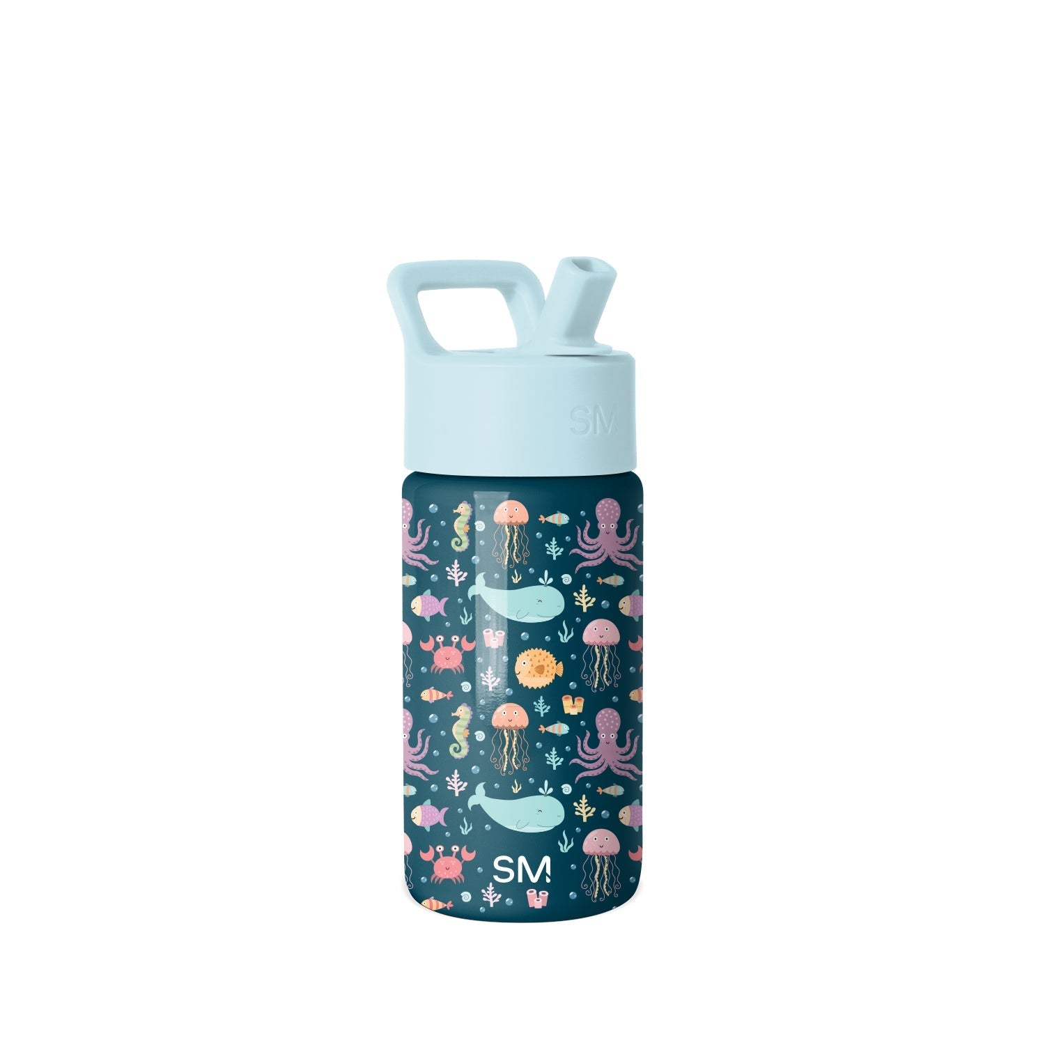 Summit Kids Water Bottle with Straw Lid - Under the Sea