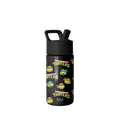 Summit Kids Water Bottle with Straw Lid - Teenage Mutant Ninja Turtles Turtles Unite