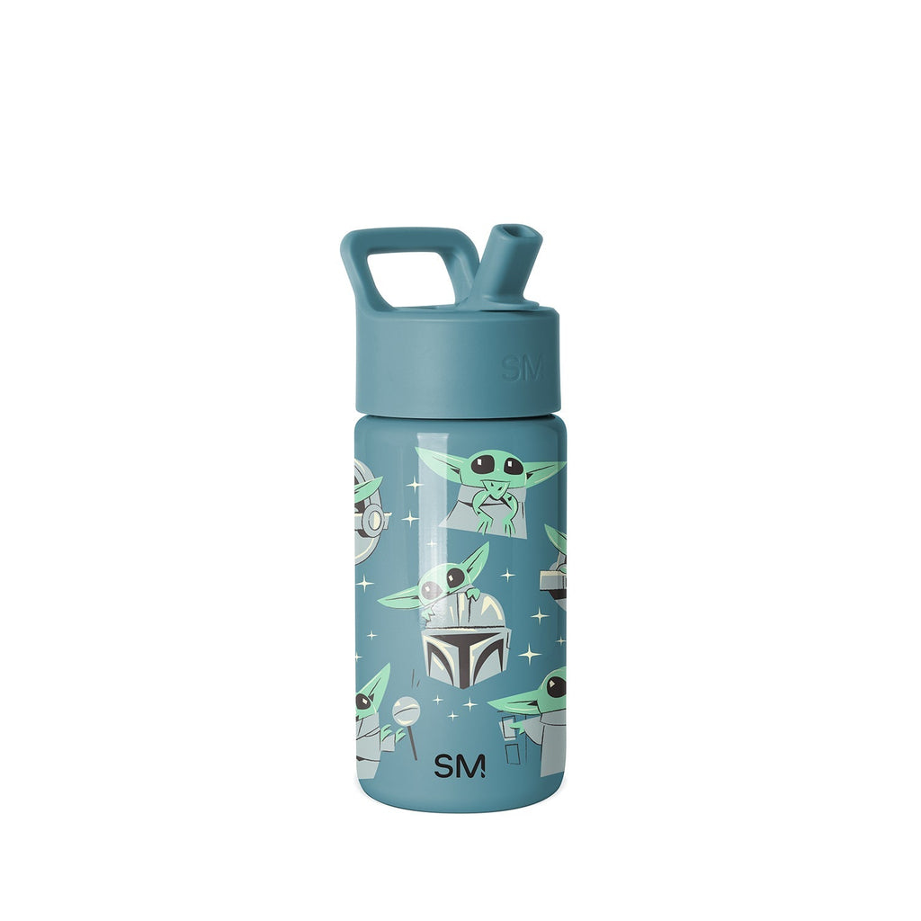 Summit Kids Water Bottle with Straw Lid - Grogu Doodle