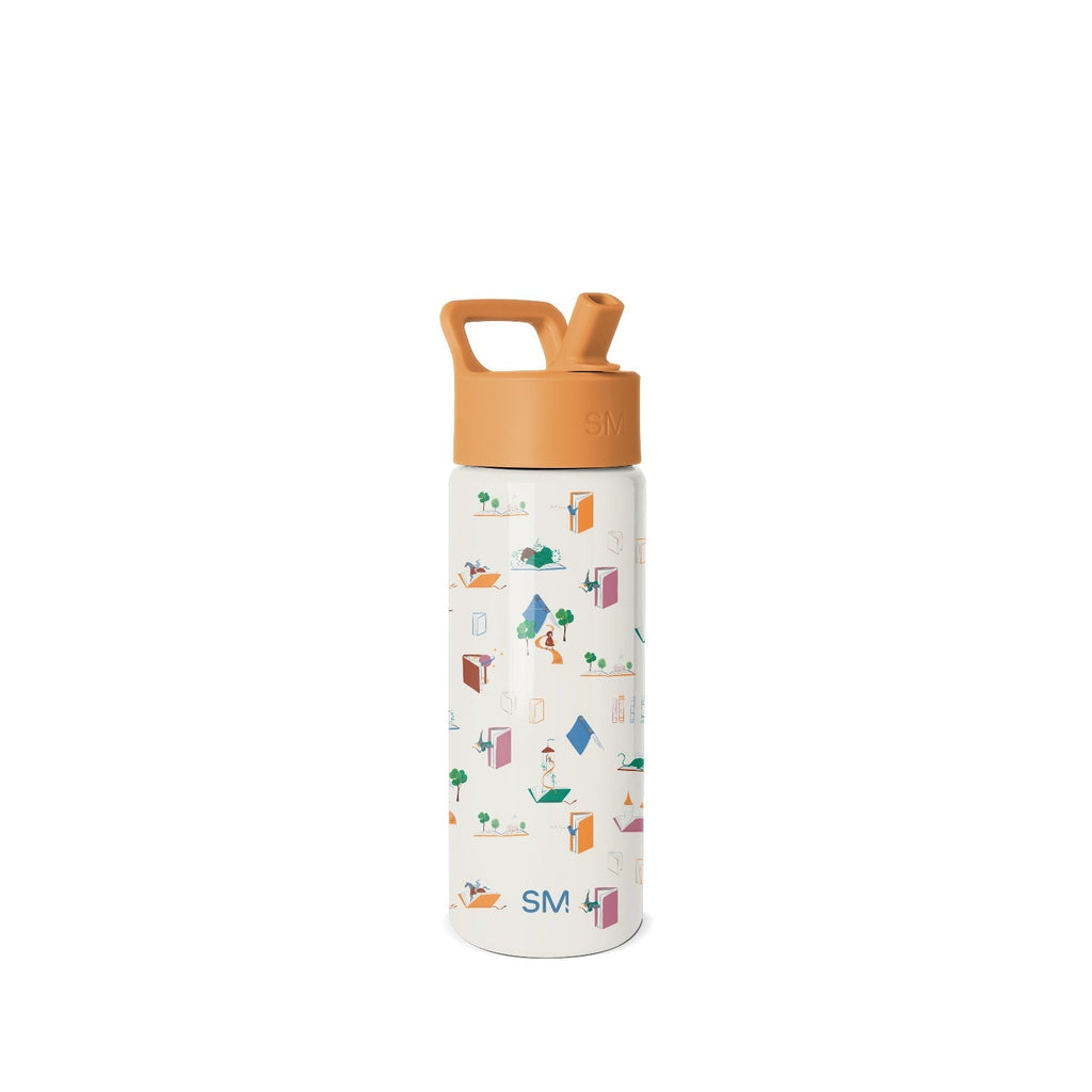 Summit Kids Water Bottle with Straw Lid - Book Club