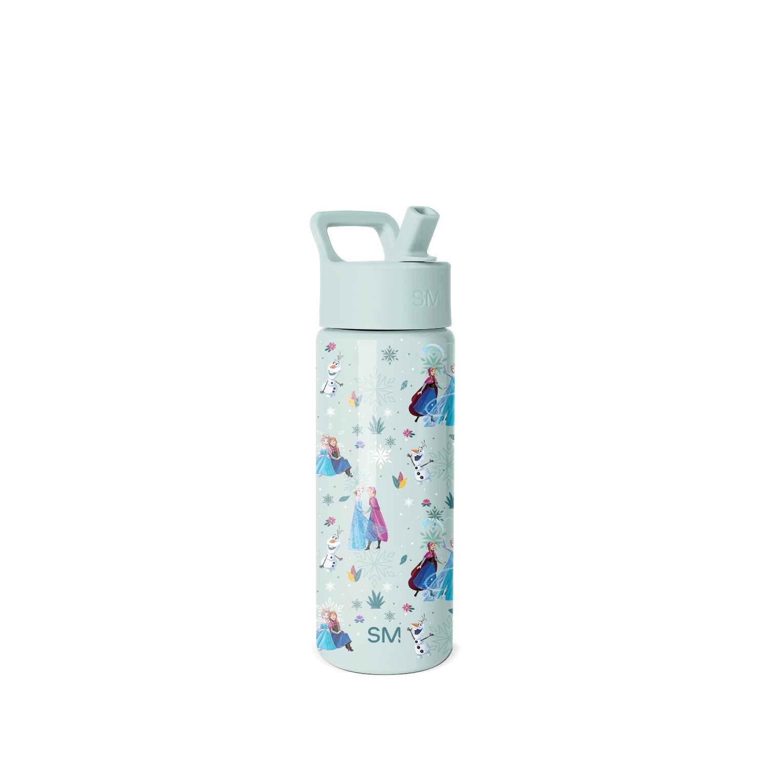 Summit Kids Water Bottle with Straw Lid - Frozen Swirls