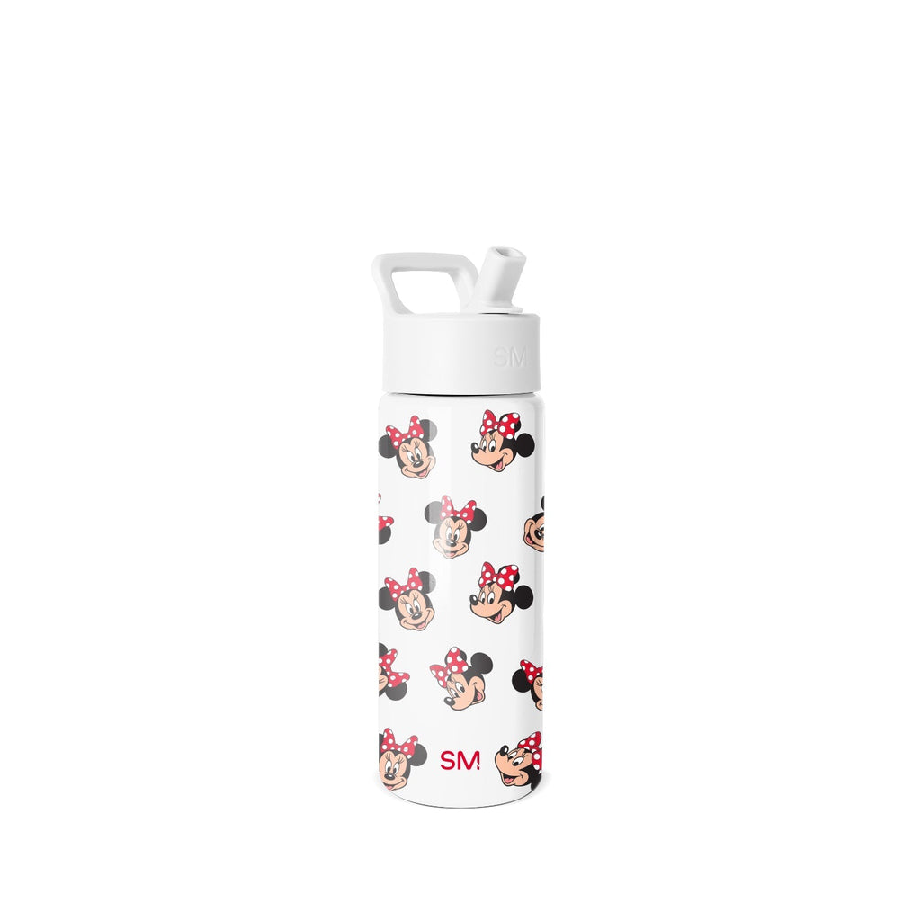 Summit Kids Water Bottle with Straw Lid - Minnie Mouse Fun