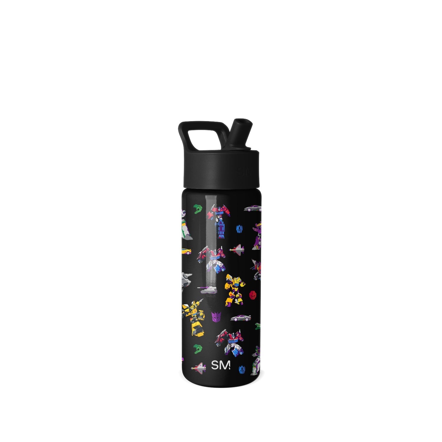 Summit Kids Water Bottle with Straw Lid - Transformers Block Nation