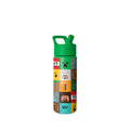 Summit Kids Water Bottle with Straw Lid - Minecraft Mashup