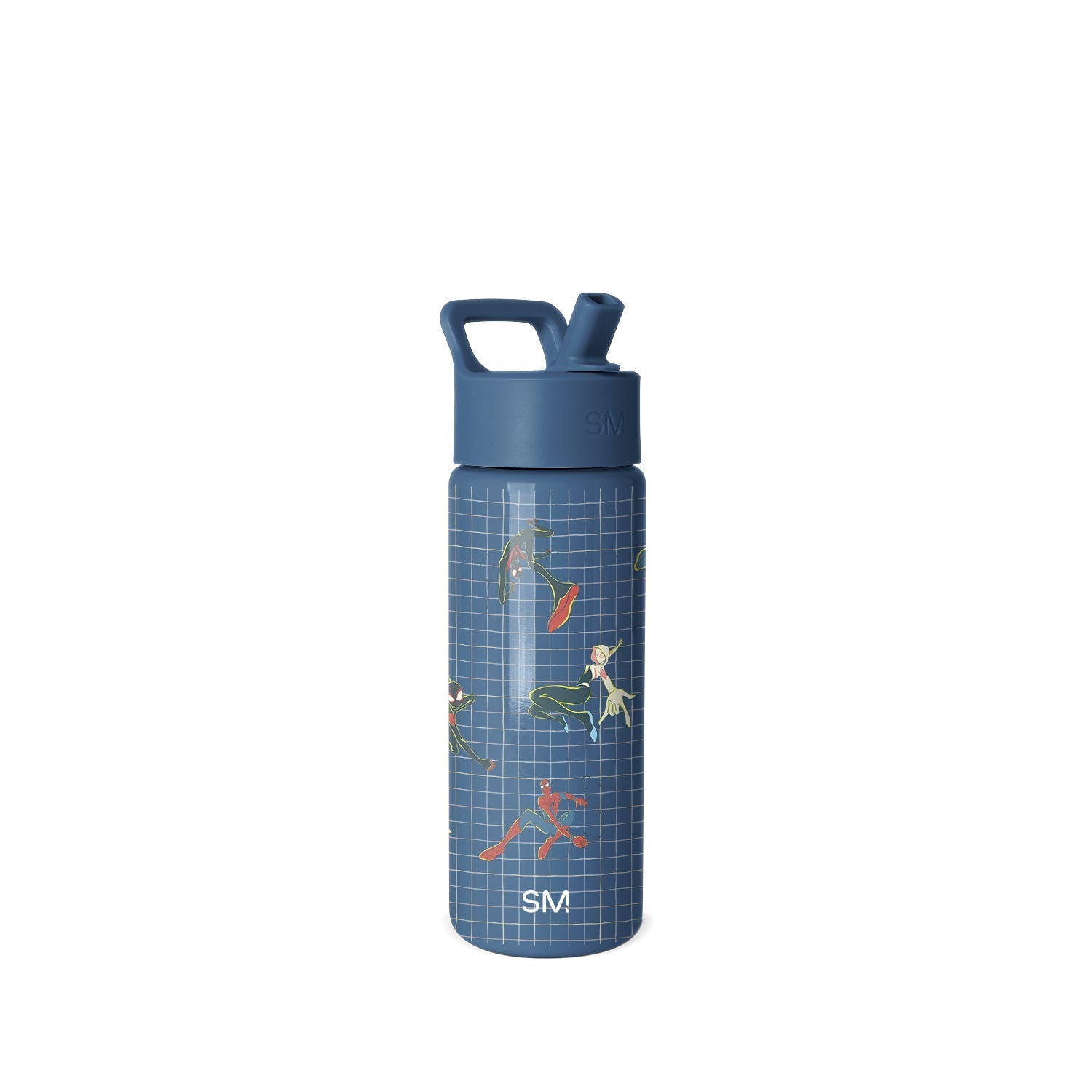Summit Kids Water Bottle with Straw Lid - Spiderman Friends