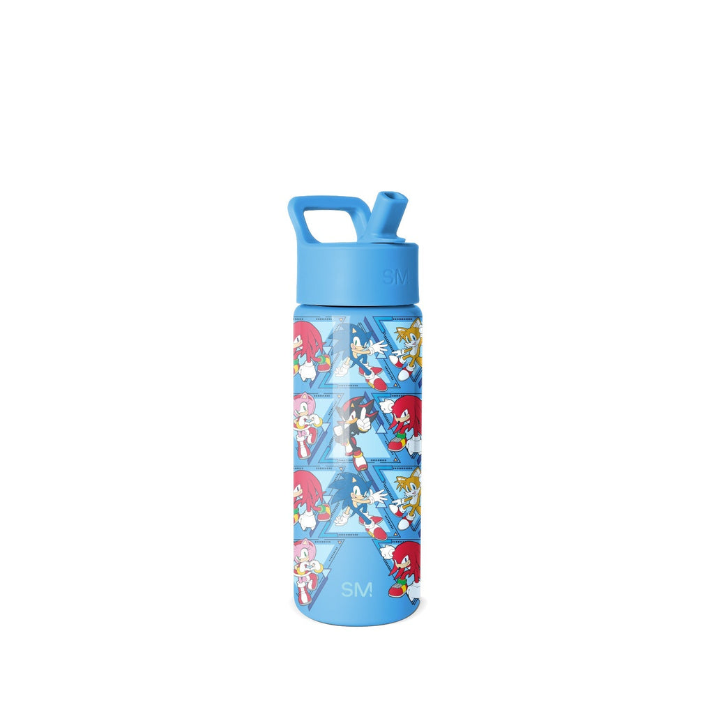 Summit Kids Water Bottle with Straw Lid - Sonic Pals