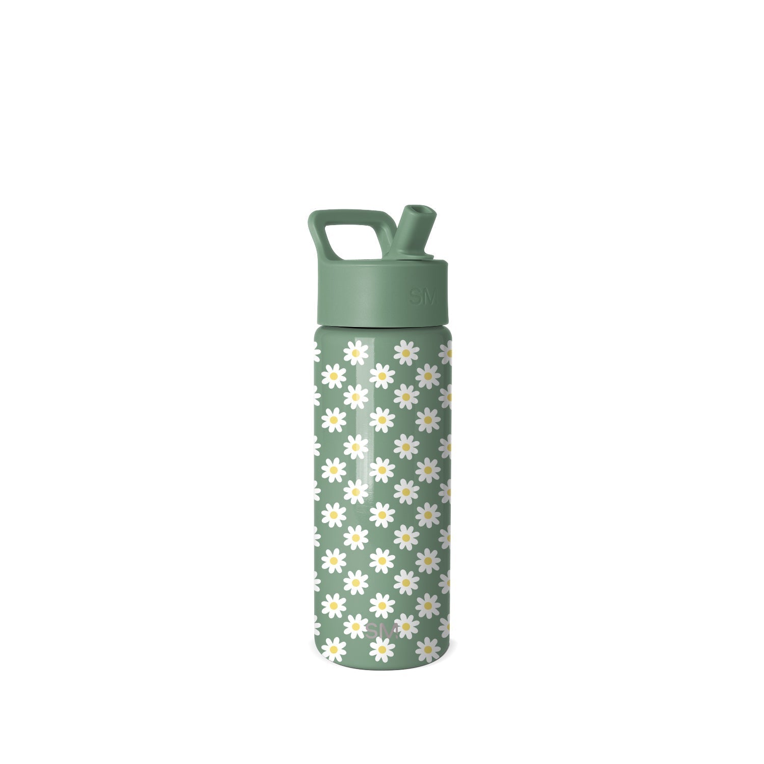 Summit Kids Water Bottle with Straw Lid - Sage Florals