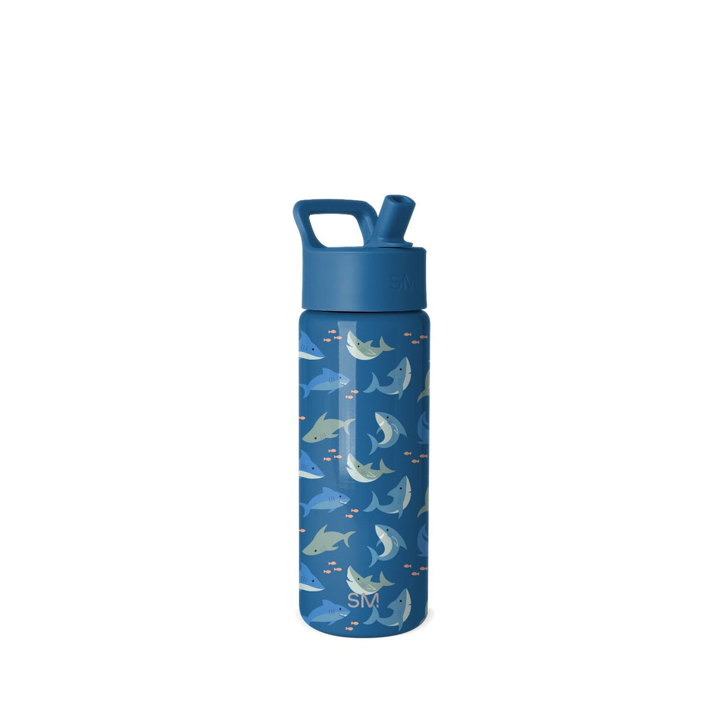 Summit Kids Water Bottle with Straw Lid - Shark Shiver