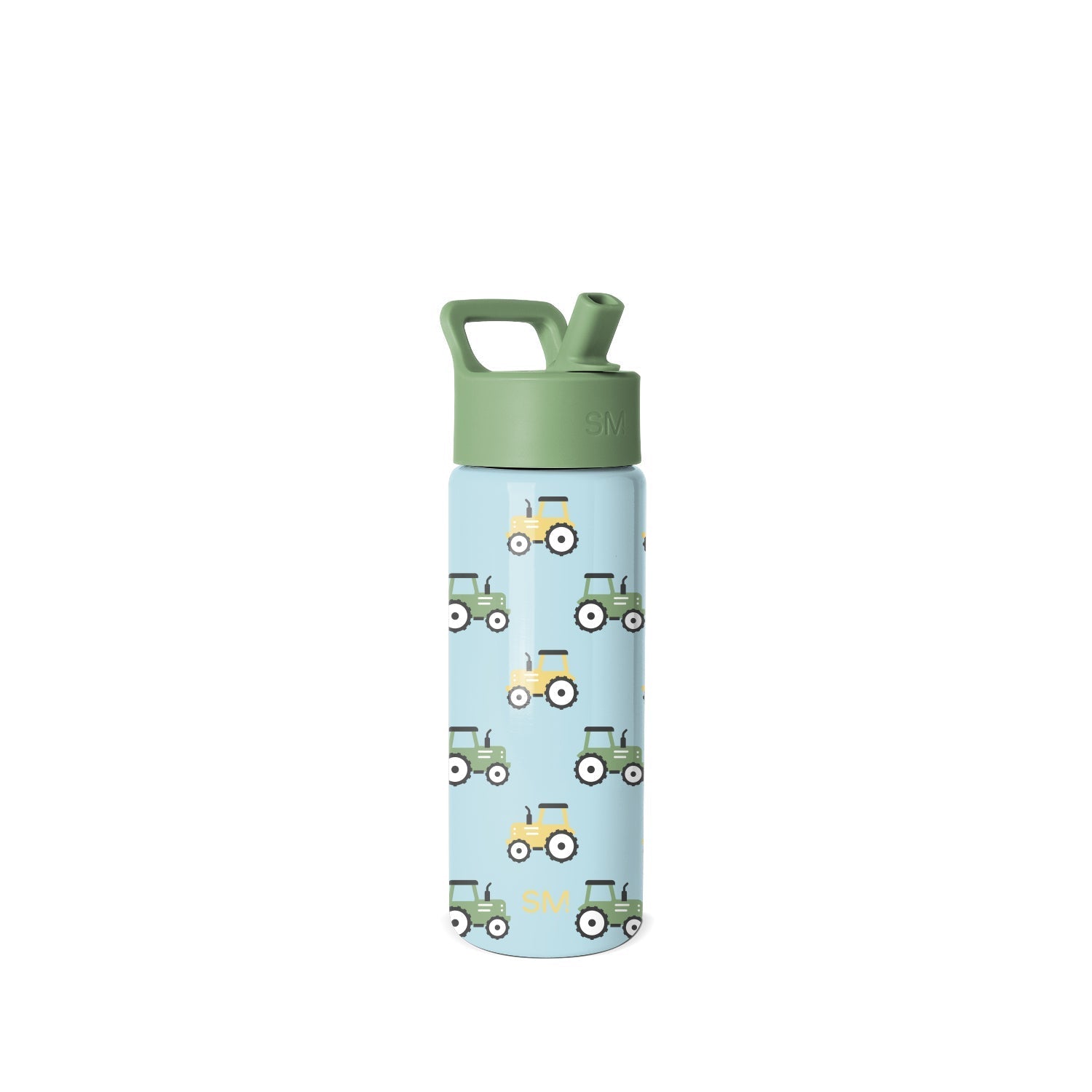 Summit Kids Water Bottle with Straw Lid - Tractor Fun