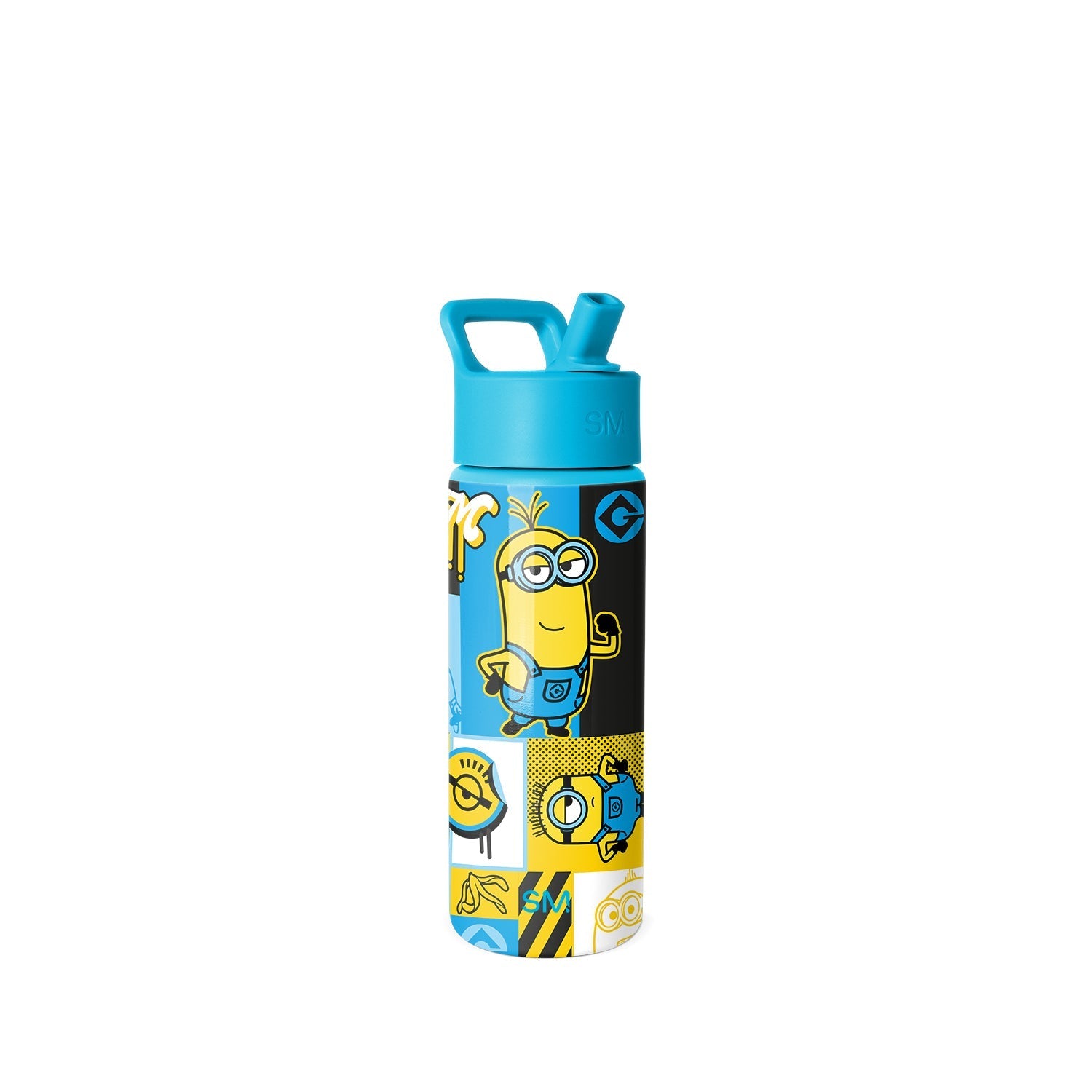 Summit Kids Water Bottle with Straw Lid - Minions Bello