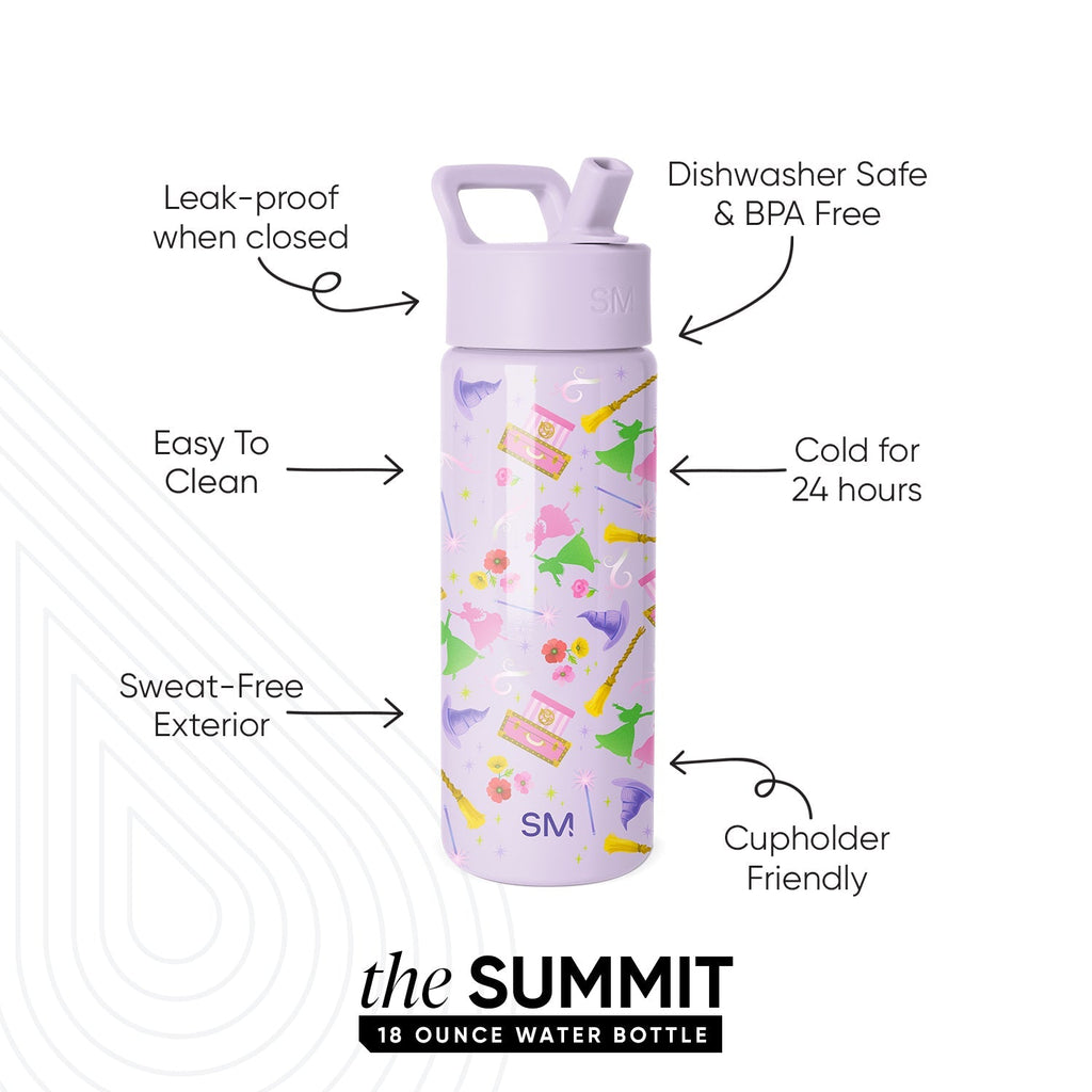 Summit Kids Water Bottle with Straw Lid - Wicked Friends