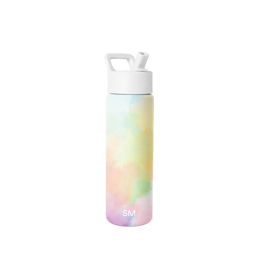Summit Water Bottle with Straw Lid - Cotton Candy Tie Dye
