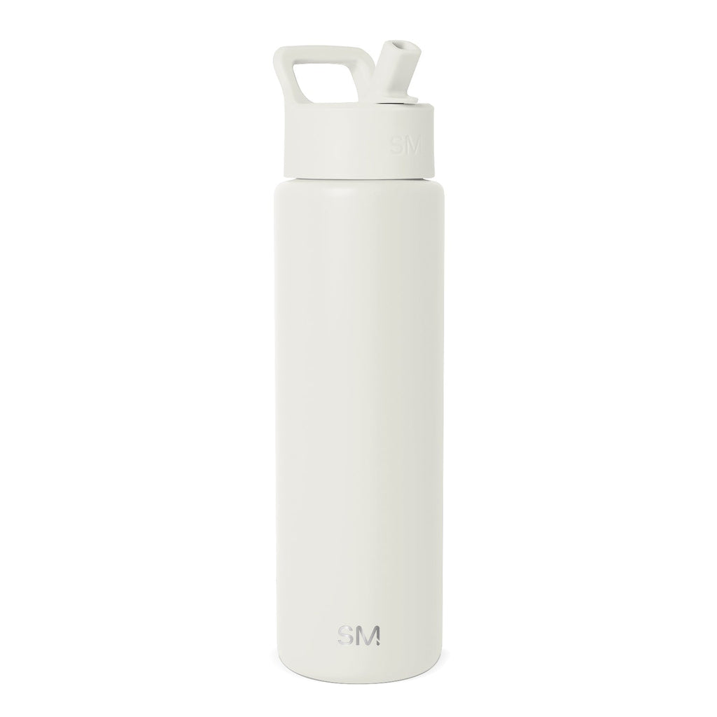 Summit Water Bottle with Straw Lid - Cream