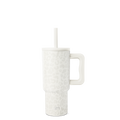 Trek Kids Tumbler with Silicone Straw Lid - Cream Leopard