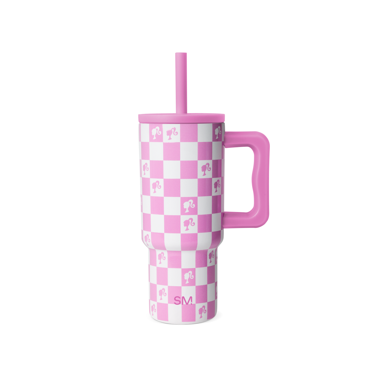 Trek Kids Tumbler with Silicone Straw Lid - Barbie Checkmate