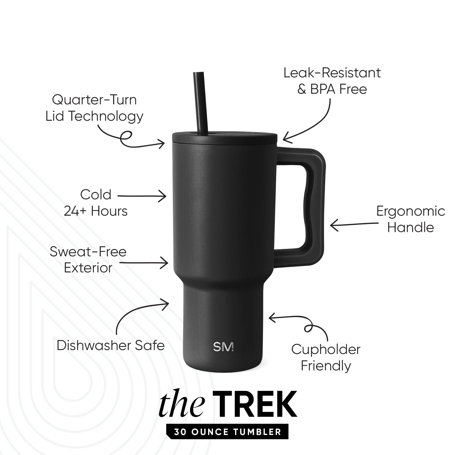 Trek Tumbler - Midnight Black