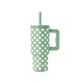 Trek Kids Tumbler with Silicone Straw Lid - Sage Florals