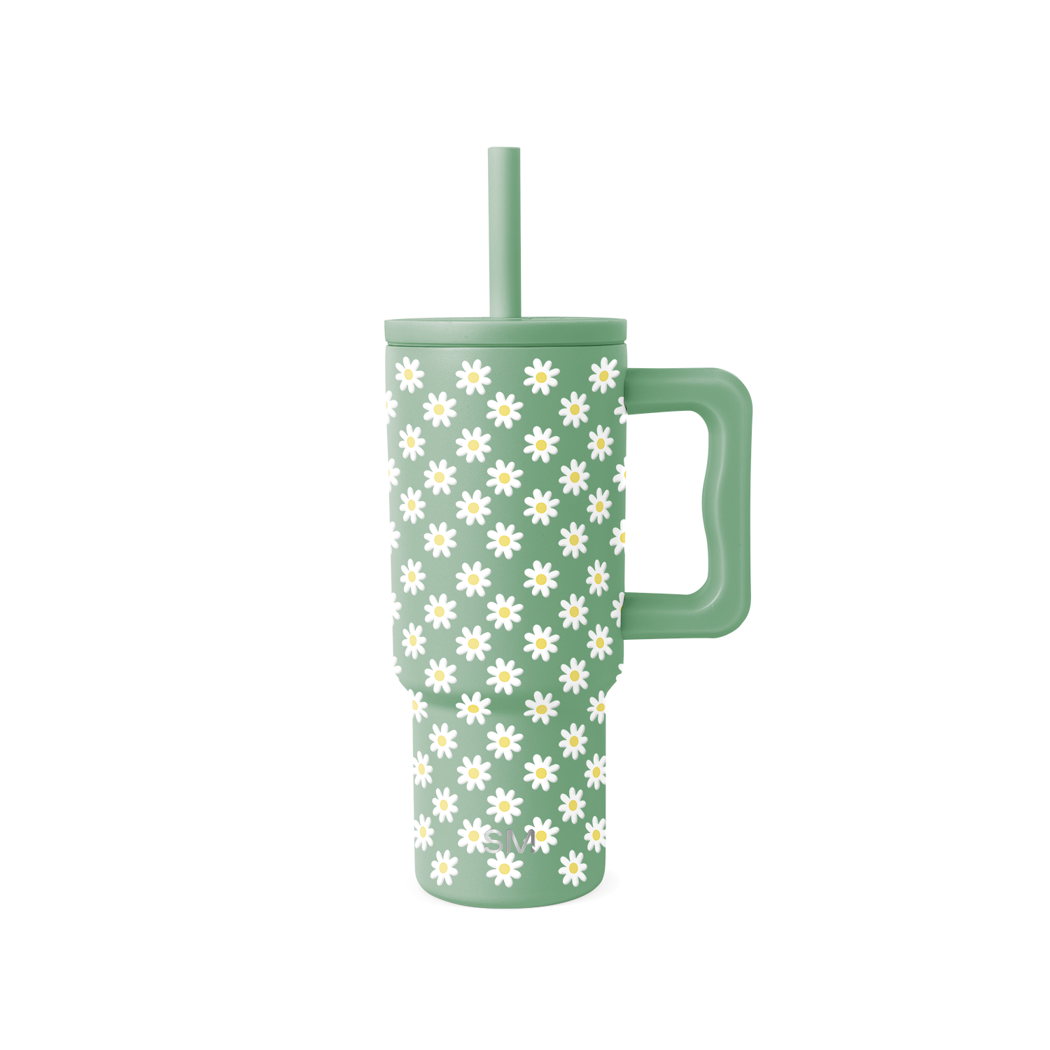 Trek Kids Tumbler with Silicone Straw Lid - Sage Florals