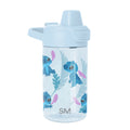 Summit Kids Plastic Water Bottle with Simple Flip Straw Lid - Tropical Stitch