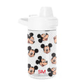 Summit Kids Plastic Water Bottle with Simple Flip Straw Lid - Mickey Mouse Fun