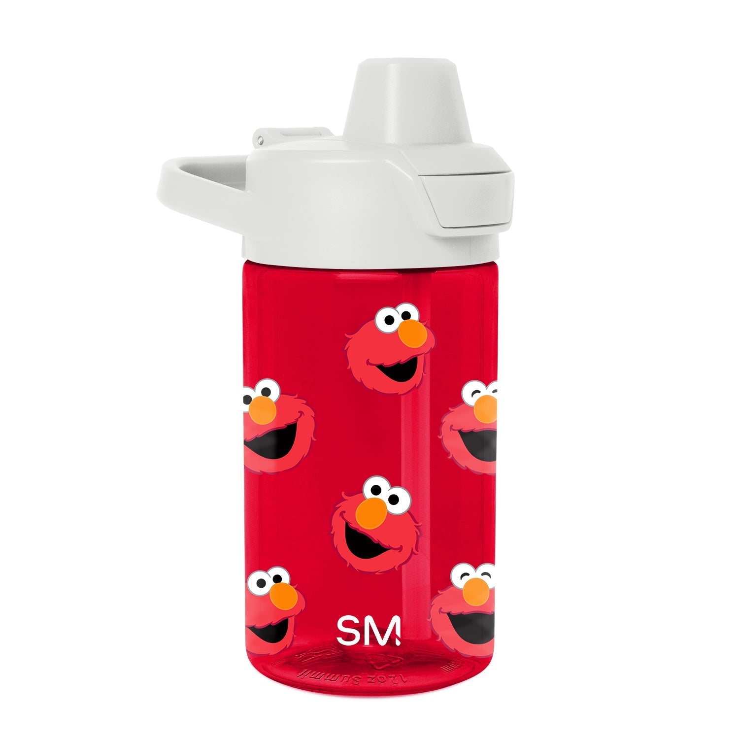 Summit Kids Plastic Water Bottle with Simple Flip Straw Lid - Elmo Says!
