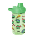 Summit Kids Plastic Water Bottle with Simple Flip Straw Lid - Teenage Mutant Ninja Turtles Pizza Time