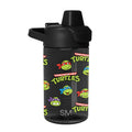 Summit Kids Plastic Water Bottle with Simple Flip Straw Lid - Teenage Mutant Ninja Turtles Turtles Unite