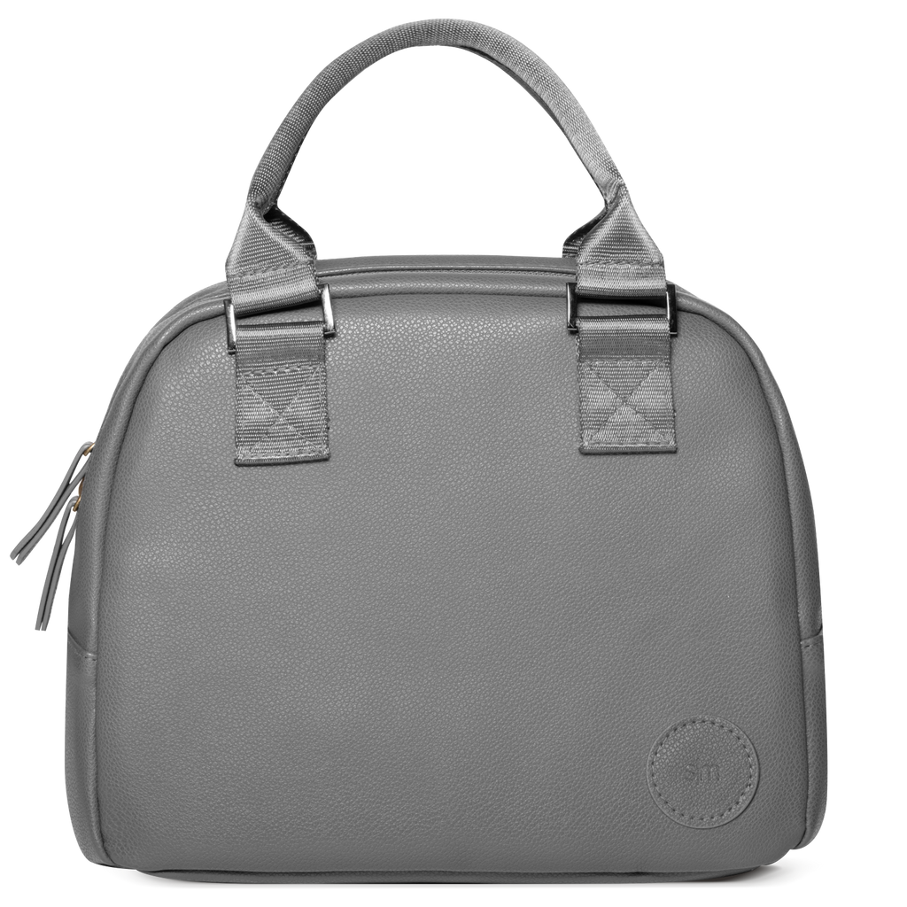 Vegan Leather Very Mia Lunch Bag - Gray