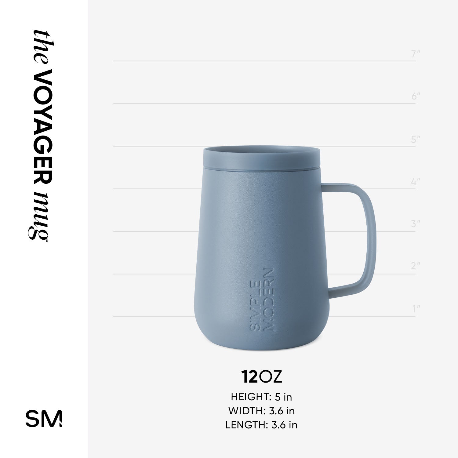 Voyager Mug with Handle - Signature - Blue Dune