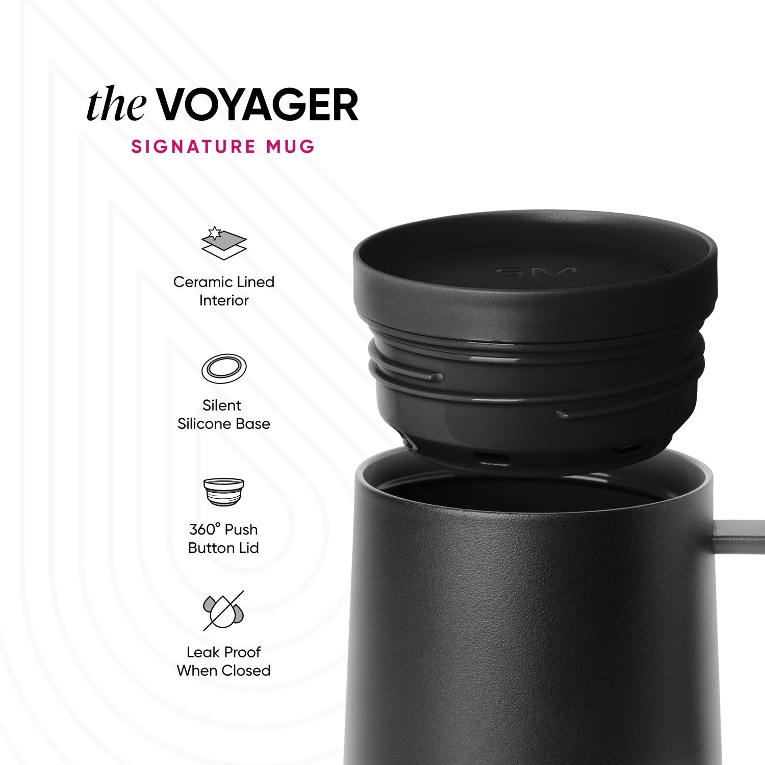 Voyager Mug with Handle - Signature - Blue Dune